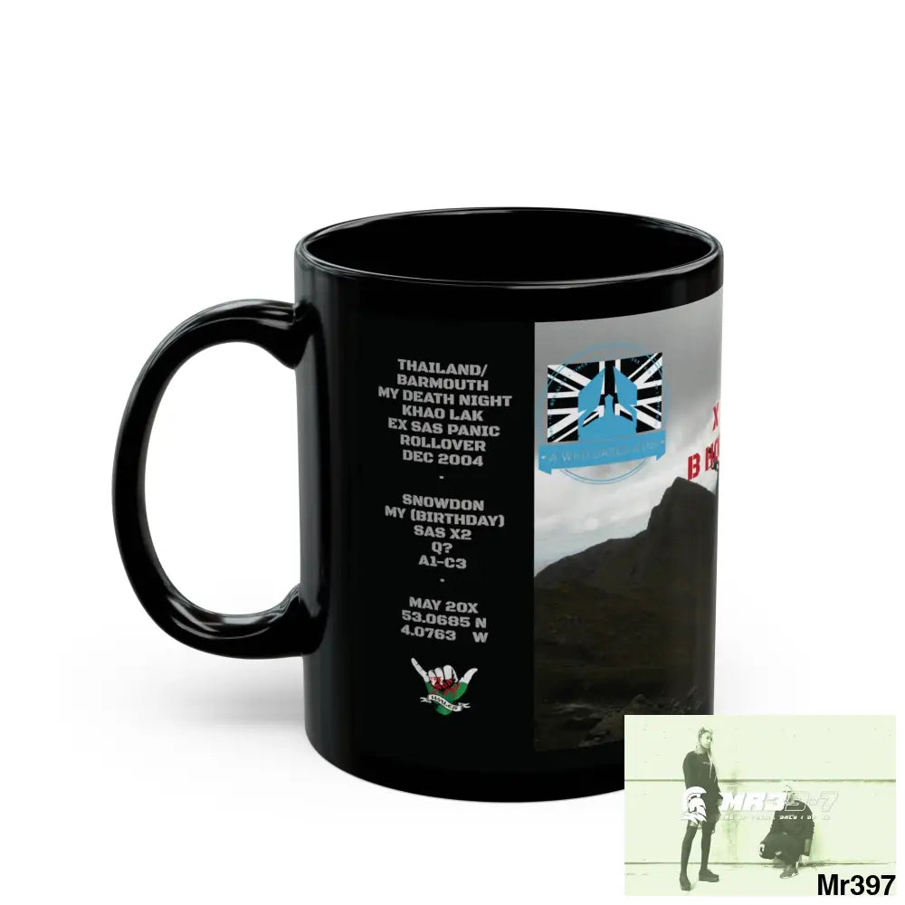 A Who Dares Wins Tactical SAS Roll over Death night 04/ 20X Strike B Done MT Snowdon 11oz Black Mug GB / Thailand/