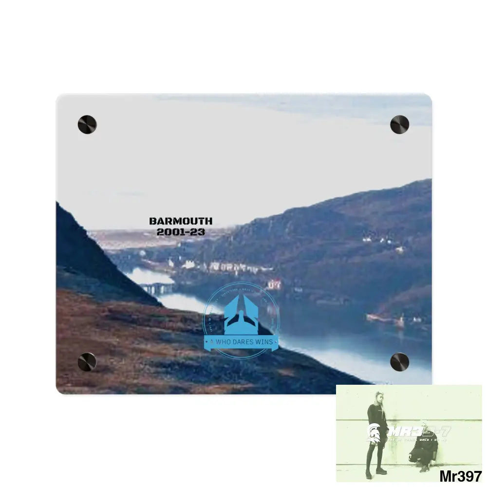 A Who Dares Wins Tactical shot of (Barmouth 2001-2024) via Cadair Idris Acrylic Wall Art Panels 10″ x 8″ (Horizontal)