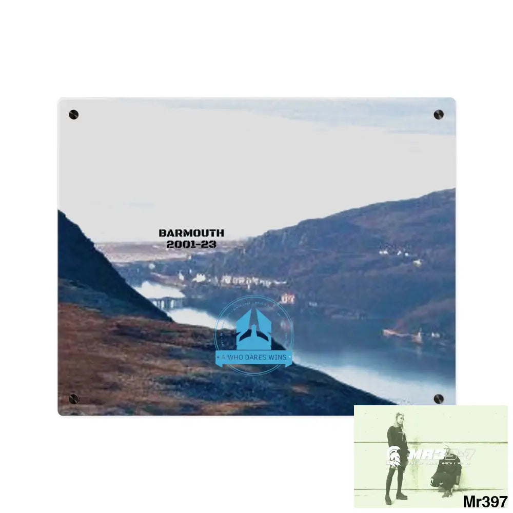 A Who Dares Wins Tactical shot of (Barmouth 2001-2024) via Cadair Idris Acrylic Wall Art Panels 20″ x 16″ (Horizontal)