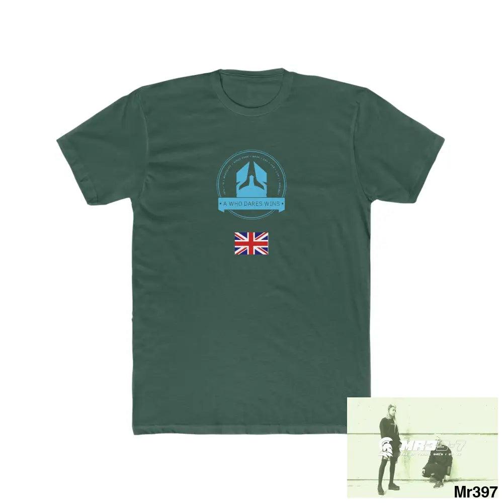 A Who Dares Wins Telford & Wrekin -My home 2018 - Men’s Cotton Crew Tee Solid Forest Green / S T-Shirt