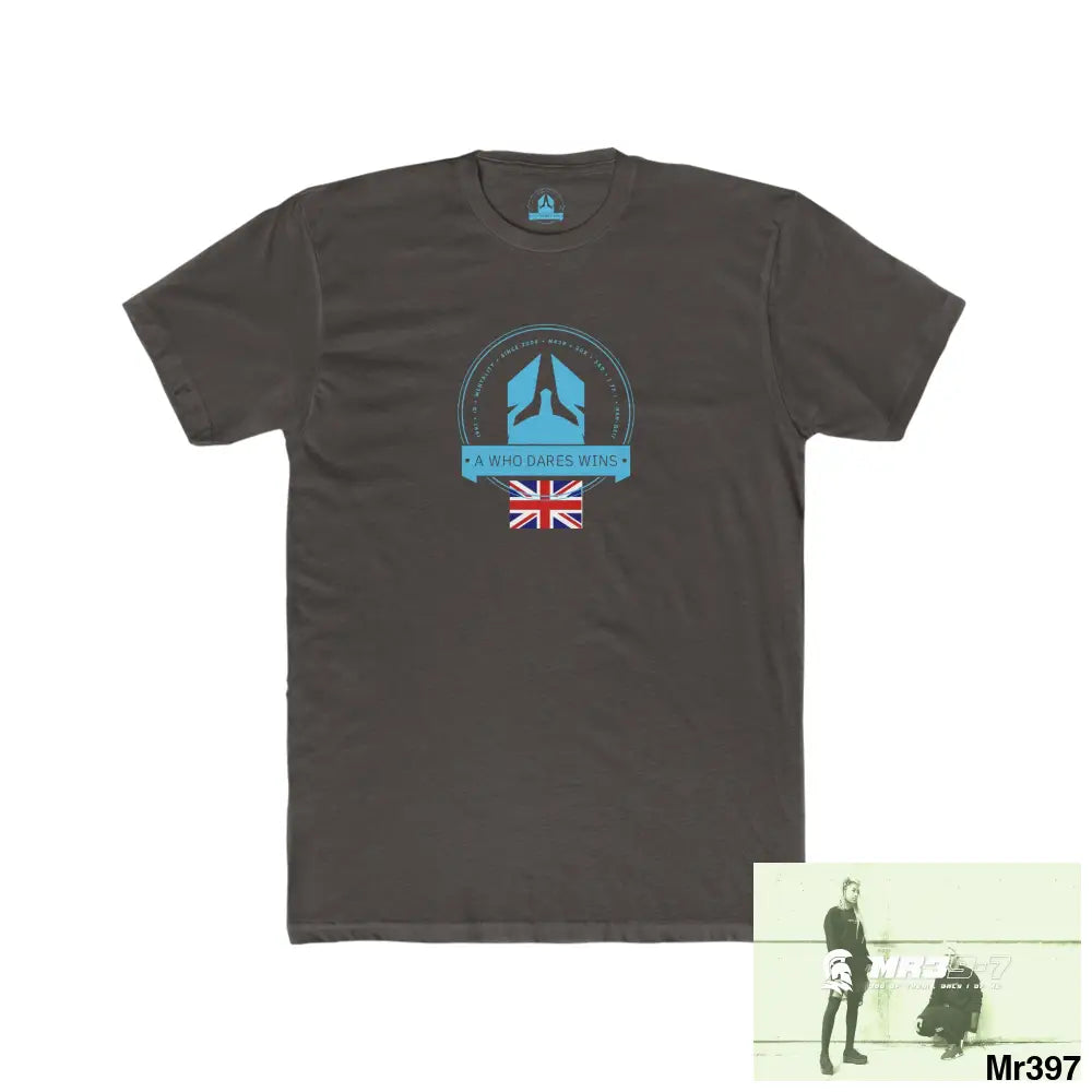 A Who Dares Wins Thailand 2008 Koh Charg beer n bikes tits up Men’s Cotton Crew Tee Solid Dark Chocolate / S T-Shirt