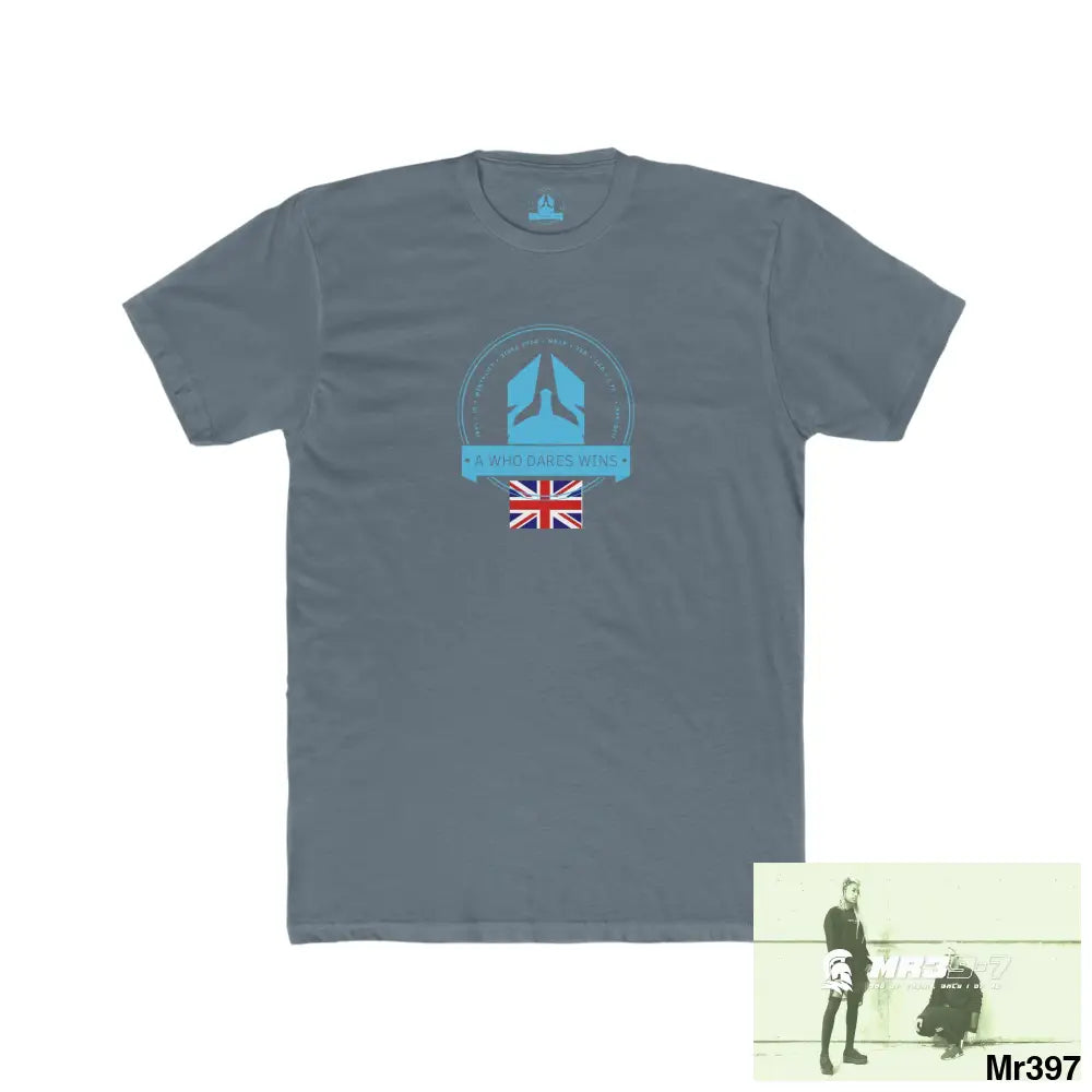 A Who Dares Wins Thailand 2008 Koh Charg beer n bikes tits up Men’s Cotton Crew Tee Solid Indigo / S T-Shirt