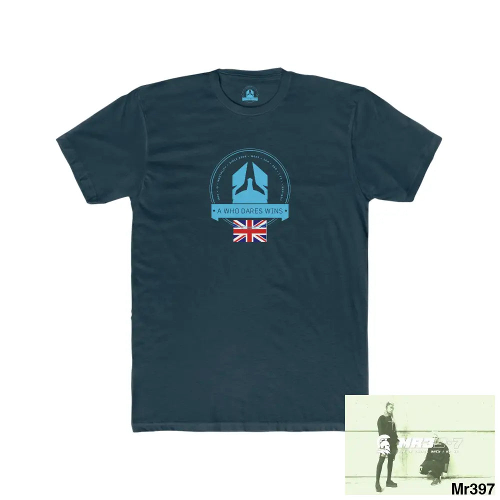 A Who Dares Wins Thailand 2008 Koh Charg beer n bikes tits up Men’s Cotton Crew Tee Solid Midnight Navy / XS T-Shirt