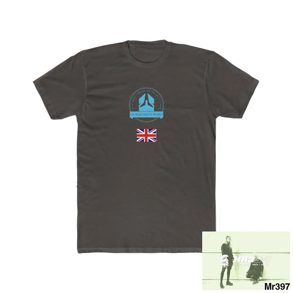 A Who Dares Wins Thailand -SAS - Snowdon - Link Men’s Cotton Crew Tee Solid Dark Chocolate / S T-Shirt