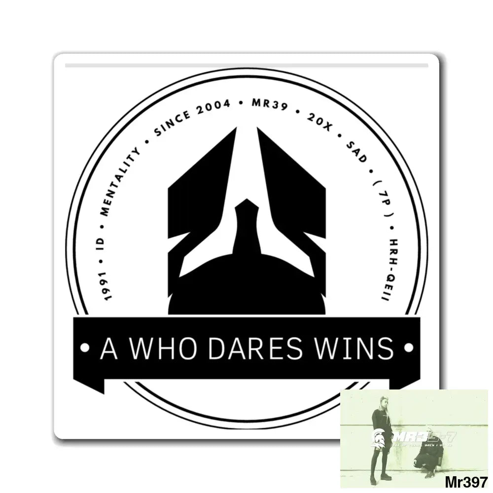 A Who Dares Wins Vigilante Magnet 3’’ × 3’’ Paper products