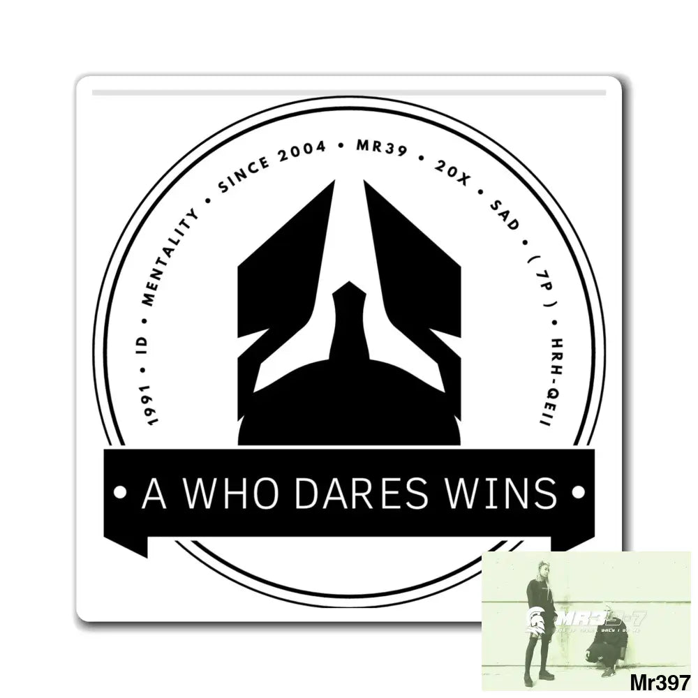 A Who Dares Wins Vigilante Magnet 6’’ × 6’’ Paper products