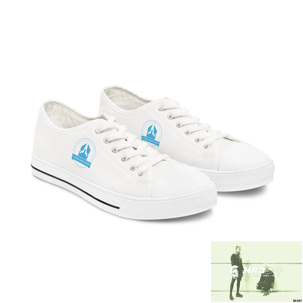 A Who Dares Wins Women’s Low Top Sneakers US 5.5 / White sole Shoes