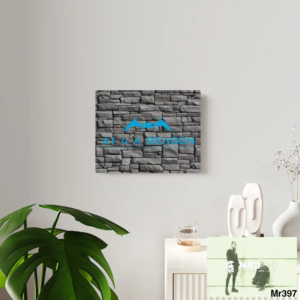 A1 4 A Reason 3D Dark Black Brick Wall 32k Ultrarealistic High quality Acrylic Wall Art Panels Home Decor