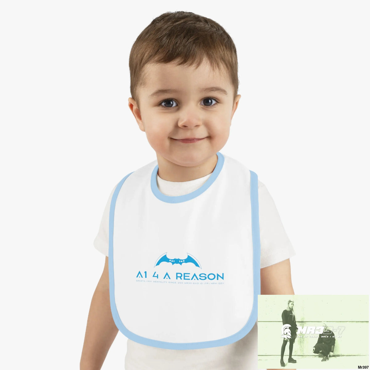 A1 4 A Reason Baby Contrast Trim Jersey Bib Kids clothes