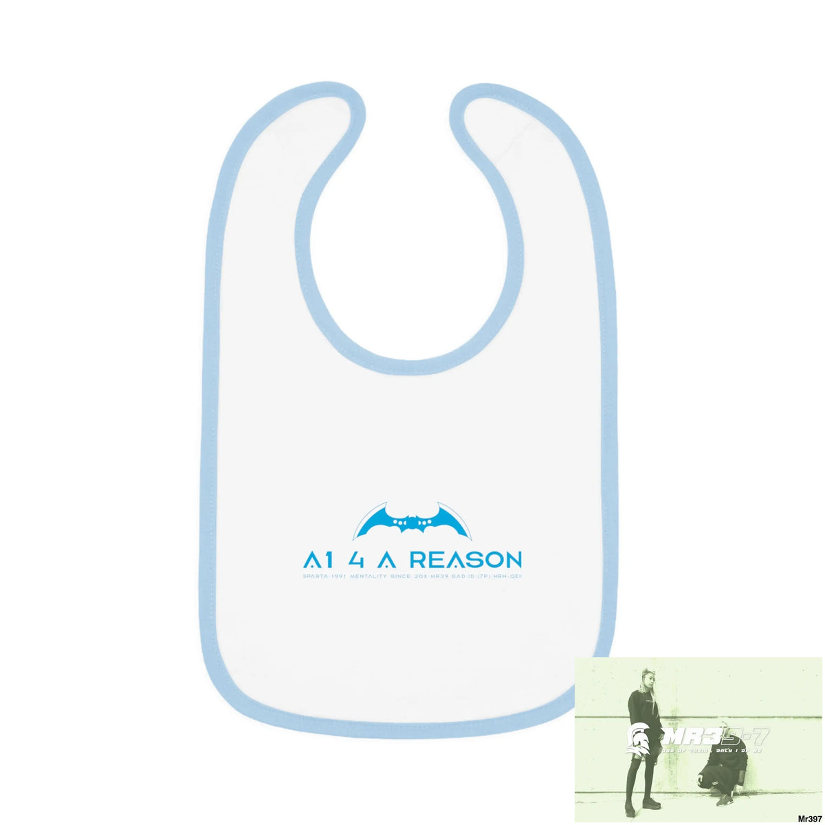 A1 4 A Reason Baby Contrast Trim Jersey Bib Kids clothes