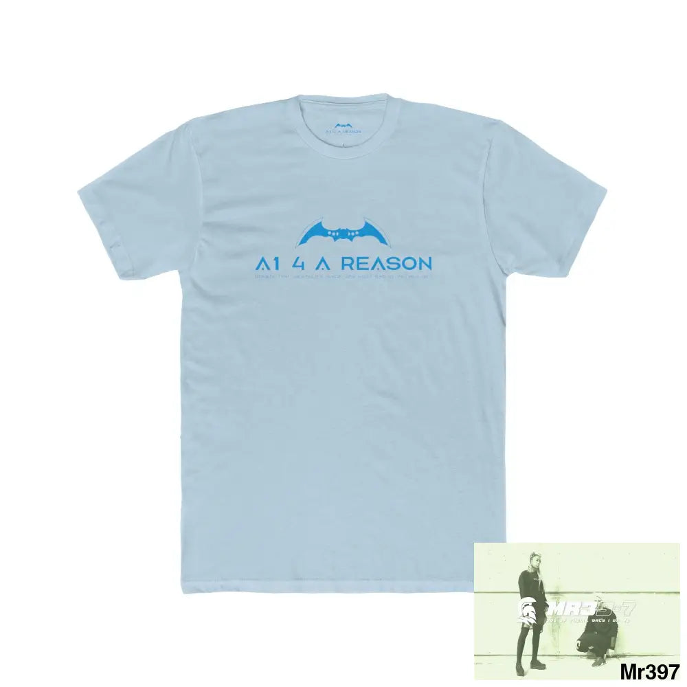 A1 4 A Reason Choose Life Men’s Cotton Crew Tee Solid Light Blue / S T-Shirt