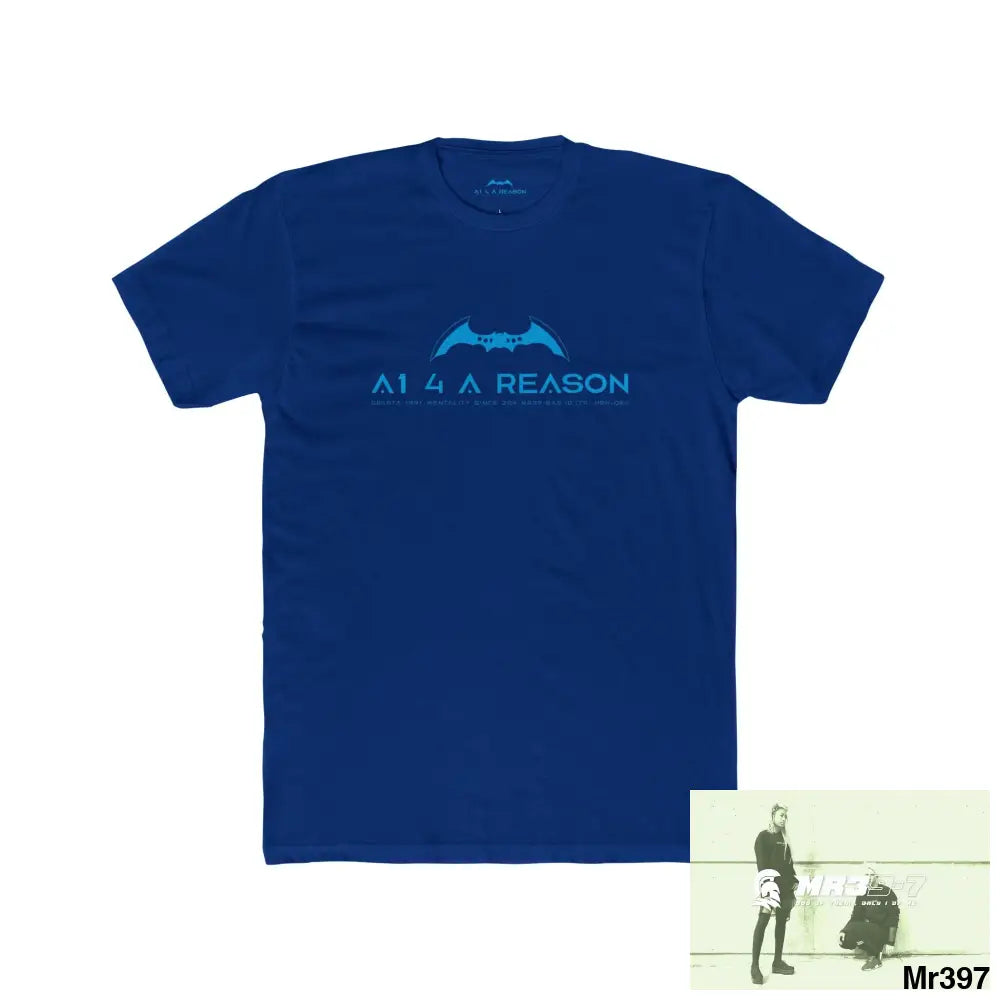 A1 4 A Reason Choose Life Men’s Cotton Crew Tee Solid Royal / XS T-Shirt