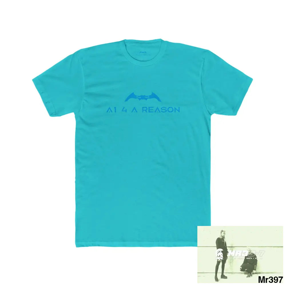 A1 4 A Reason Choose Life Men’s Cotton Crew Tee Solid Tahiti Blue / S T-Shirt