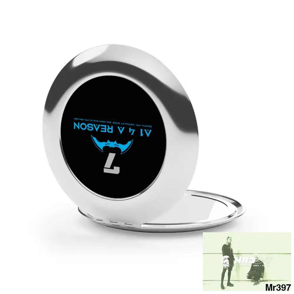 A1 4 A Reason Compact Travel Mirror Silver / Glossy / One size Accessories