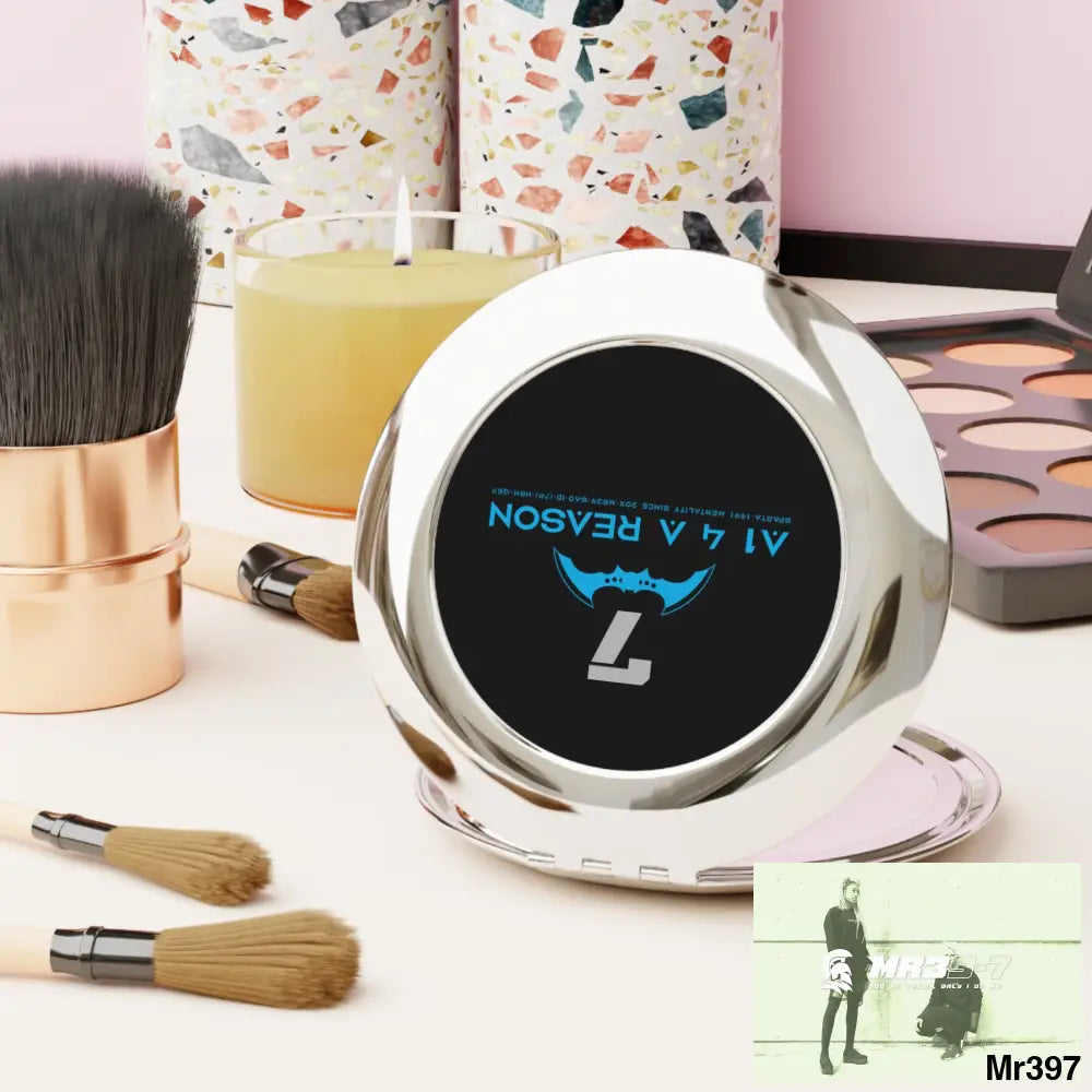 A1 4 A Reason Compact Travel Mirror Silver / Glossy / One size Accessories