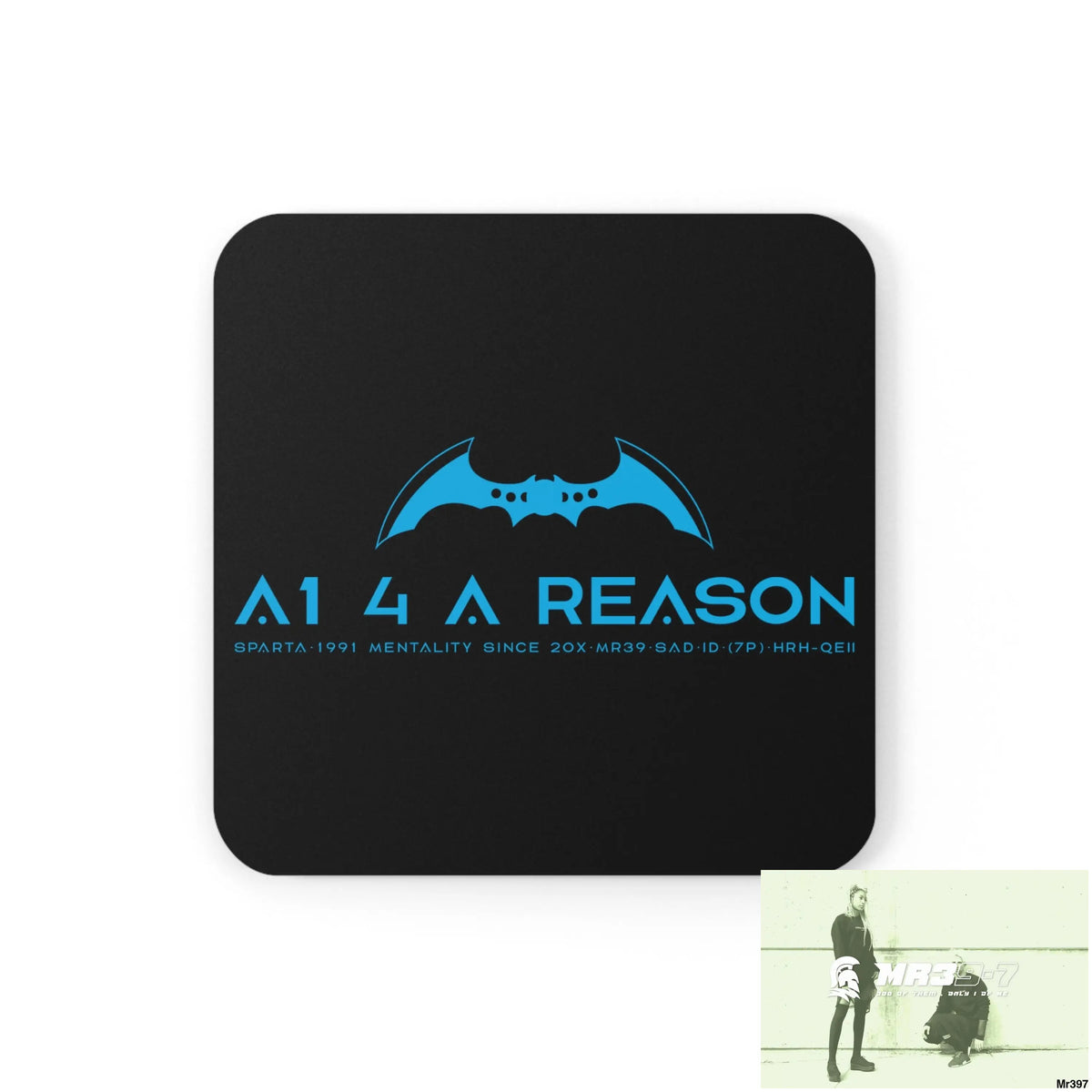 A1 4 A Reason Corkwood Coaster Set Cork / 3.75’’ × 3.75’’ / Square Home Decor