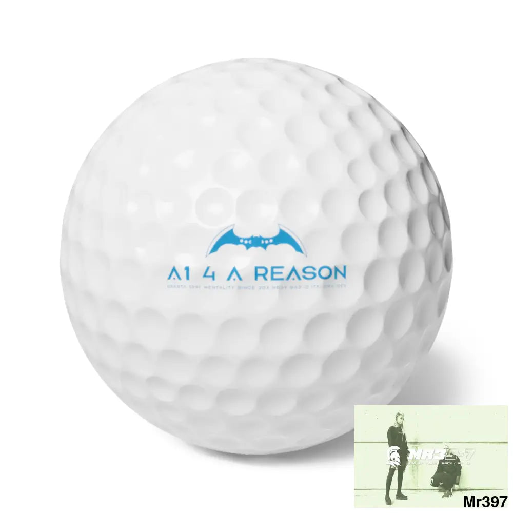 A1 4 A Reason Custom Golf Balls Set Premium 6-Pack with Unique Design Ideal for Golf Lovers Personalized Gift for