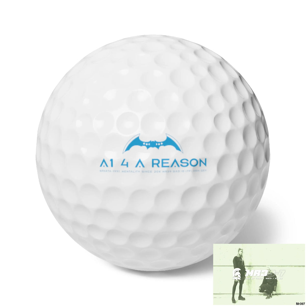 A1 4 A Reason Custom Golf Balls Set Premium 6-Pack with Unique Design Ideal for Golf Lovers Personalized Gift for