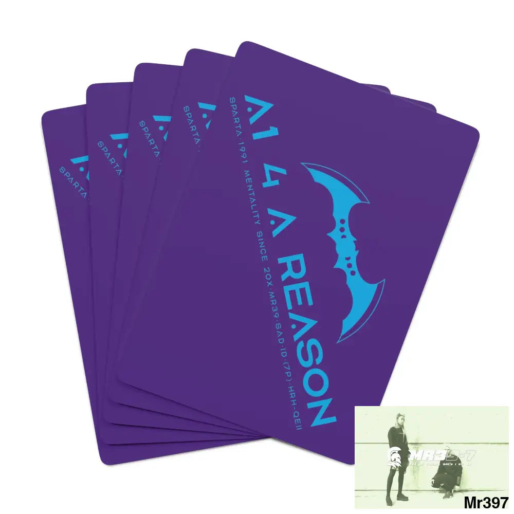 A1 4 A Reason Custom Poker Cards 2.47’’ x 3.47’’ / White / Semi Glossy Paper products