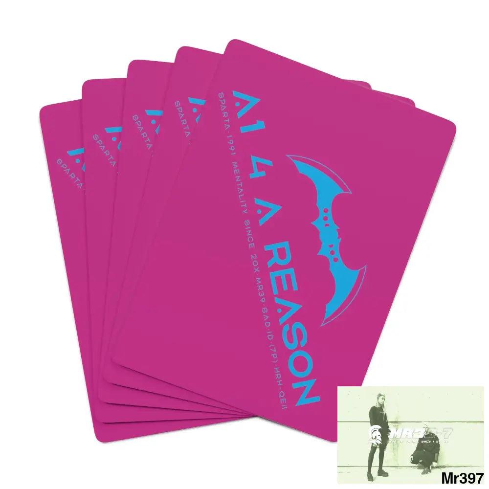 A1 4 A Reason Custom Poker Cards 2.47’’ x 3.47’’ / White / Semi Glossy Paper products