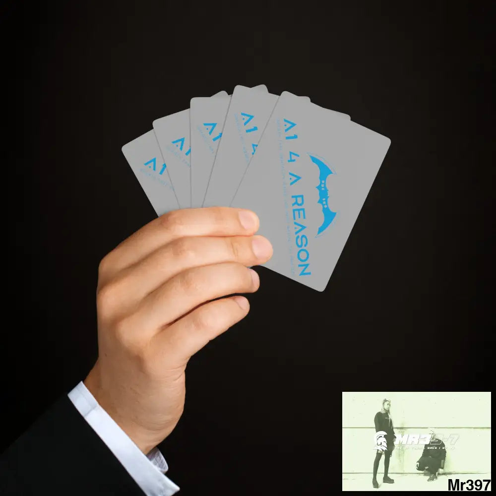 A1 4 A Reason Custom Poker Cards 2.47’’ x 3.47’’ / White / Semi Glossy Paper products