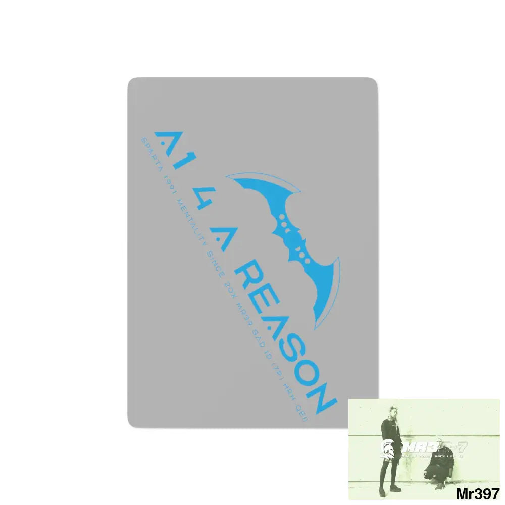 A1 4 A Reason Custom Poker Cards 2.47’’ x 3.47’’ / White / Semi Glossy Paper products