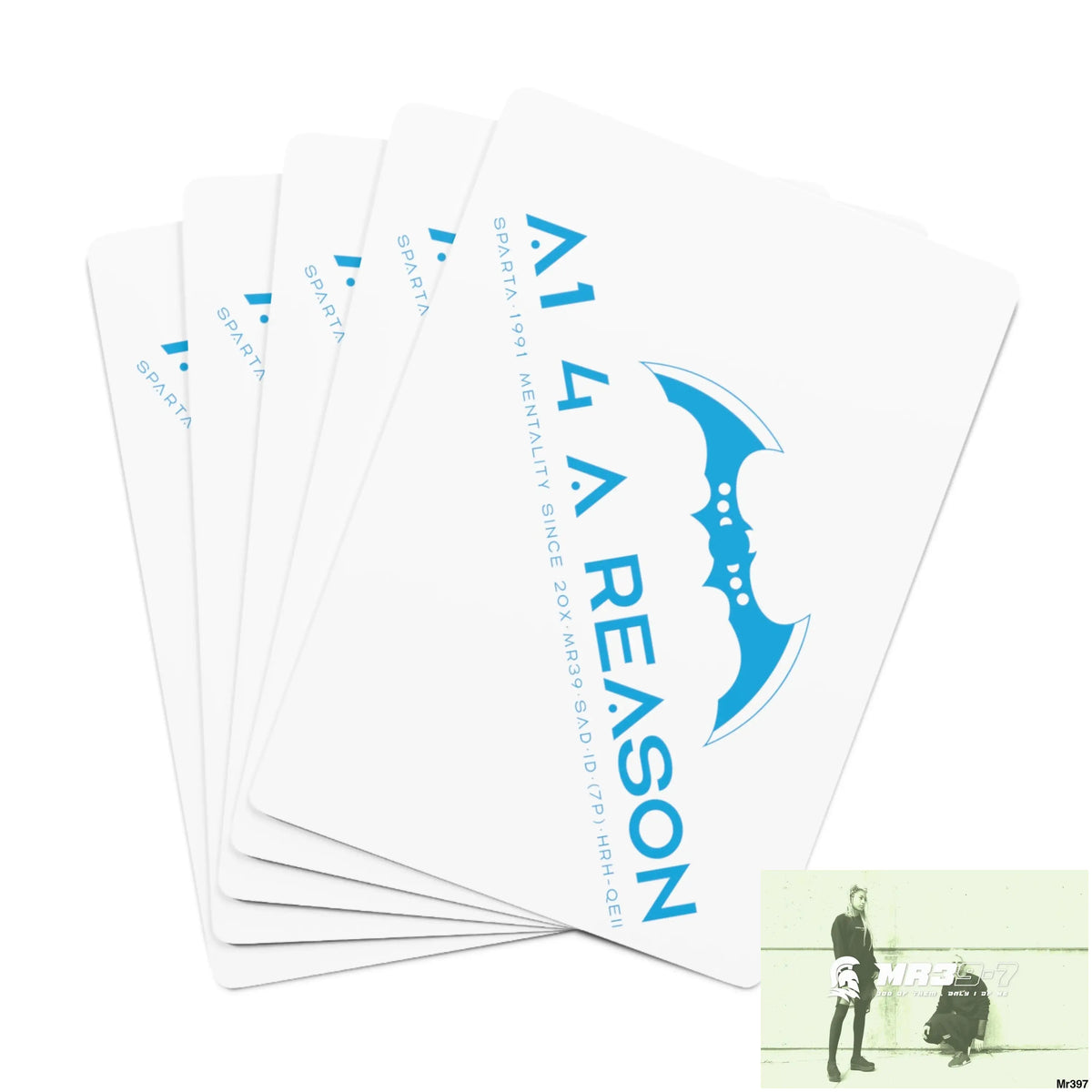 A1 4 A Reason Custom Poker Cards 2.47’’ x 3.47’’ / White / Semi Glossy Paper products