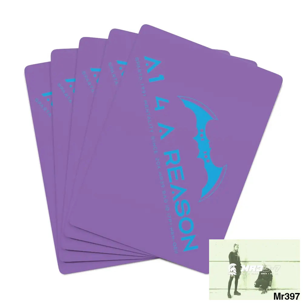 A1 4 A Reason Custom Poker Cards 2.47’’ x 3.47’’ / White / Semi Glossy Paper products