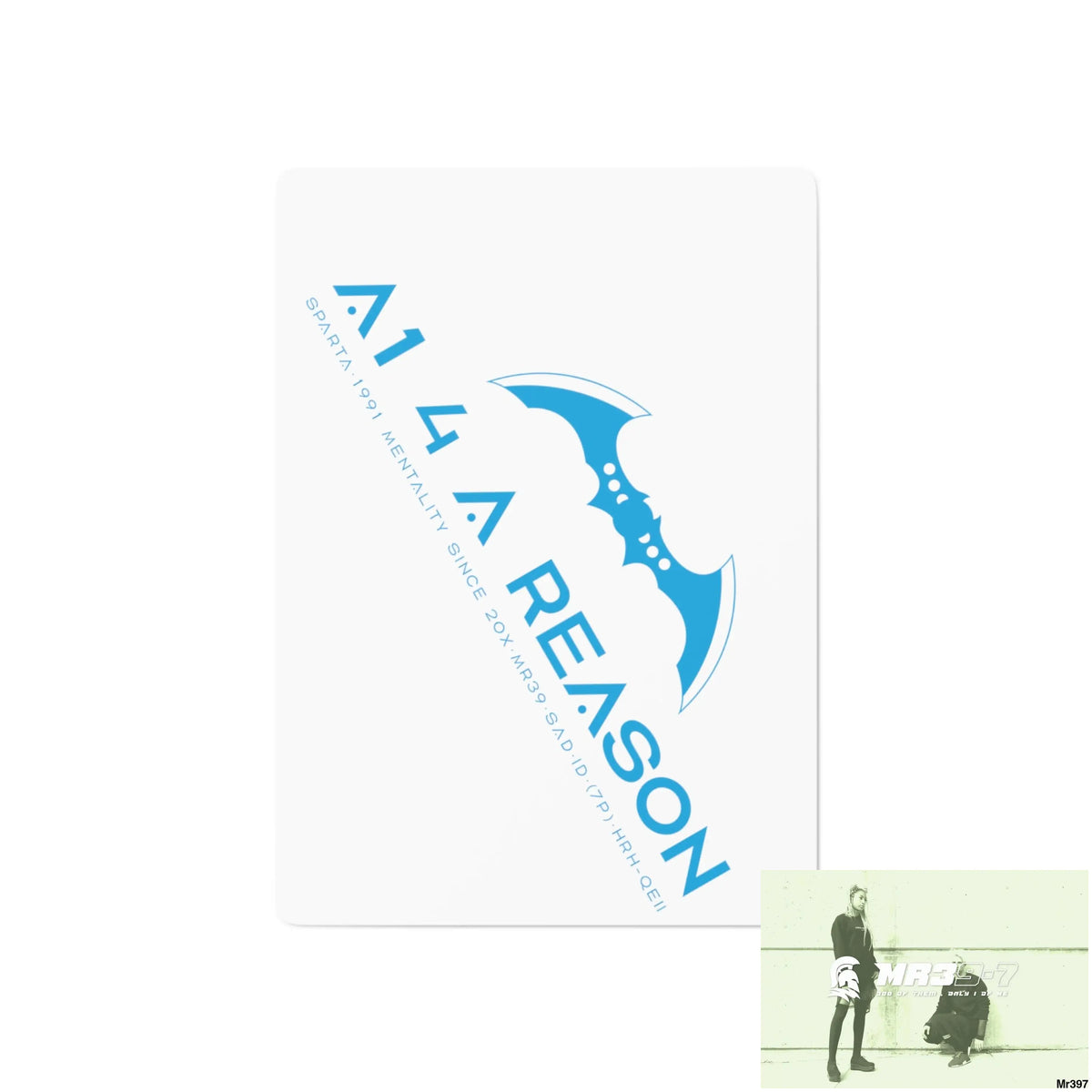 A1 4 A Reason Custom Poker Cards 2.47’’ x 3.47’’ / White / Semi Glossy Paper products