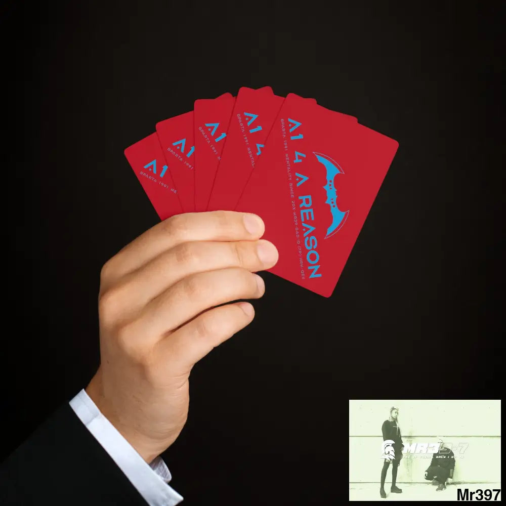 A1 4 A Reason Custom Poker Cards 2.47’’ x 3.47’’ / White / Semi Glossy Paper products