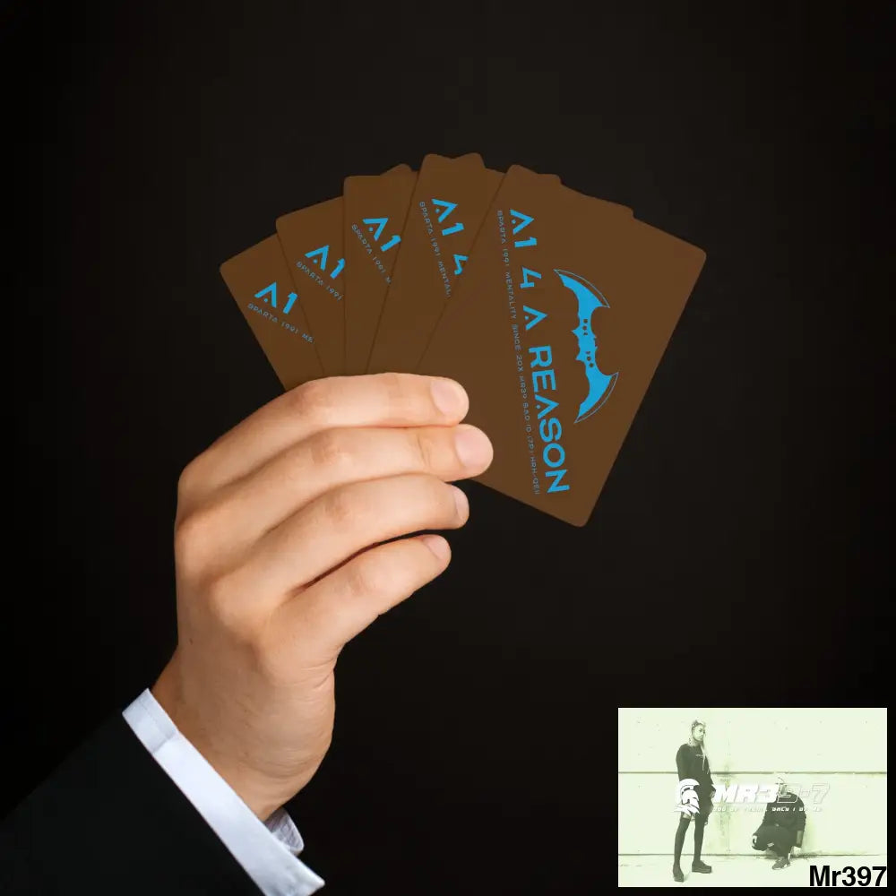 A1 4 A Reason Custom Poker Cards 2.47’’ x 3.47’’ / White / Semi Glossy Paper products