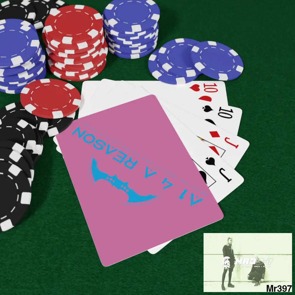 A1 4 A Reason Custom Poker Cards 2.47’’ x 3.47’’ / White / Semi Glossy Paper products