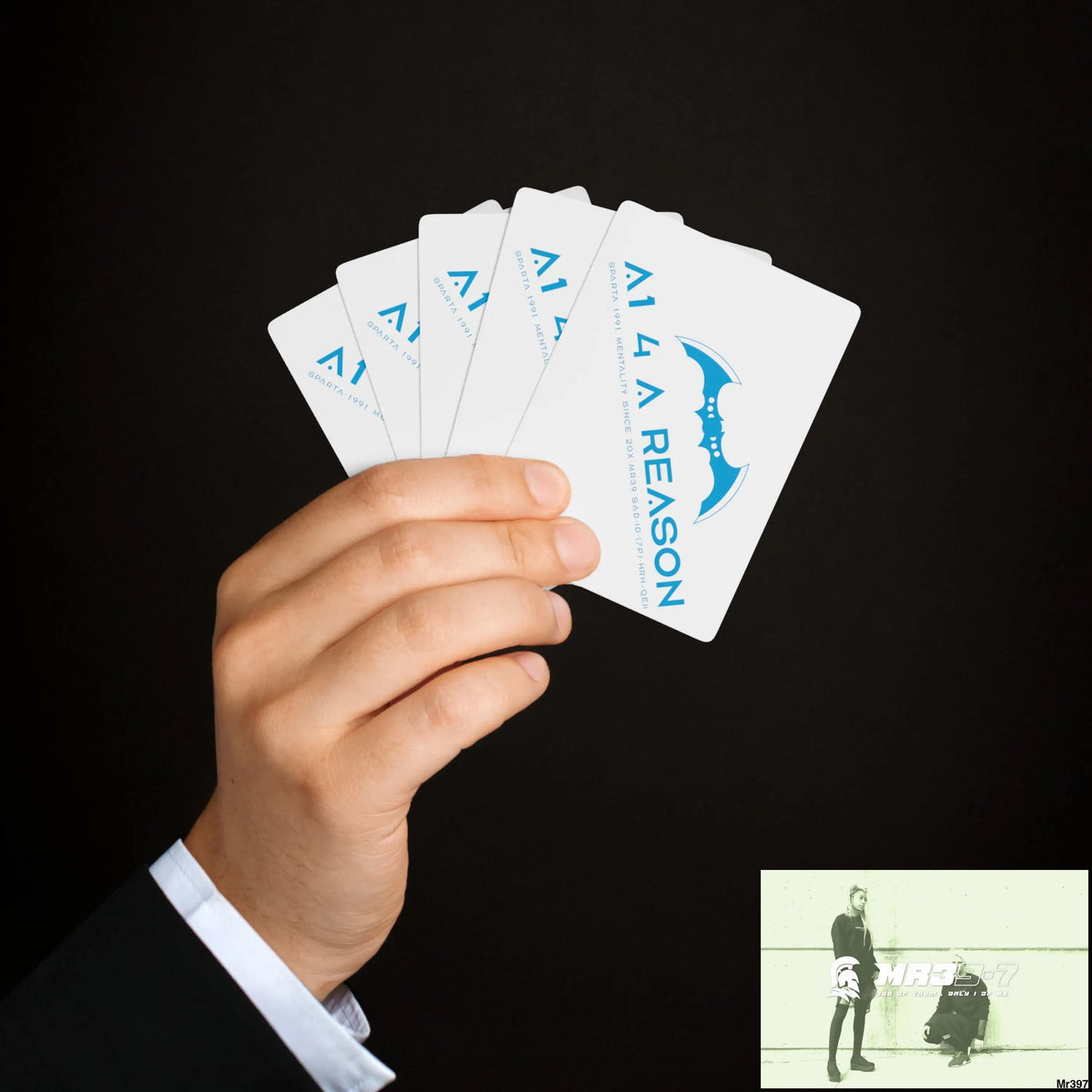 A1 4 A Reason Custom Poker Cards 2.47’’ x 3.47’’ / White / Semi Glossy Paper products