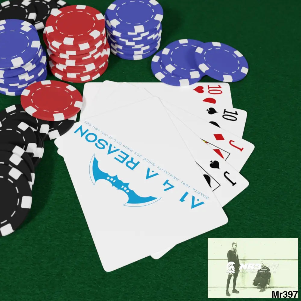 A1 4 A Reason Custom Poker Cards 2.47’’ x 3.47’’ / White / Semi Glossy Paper products