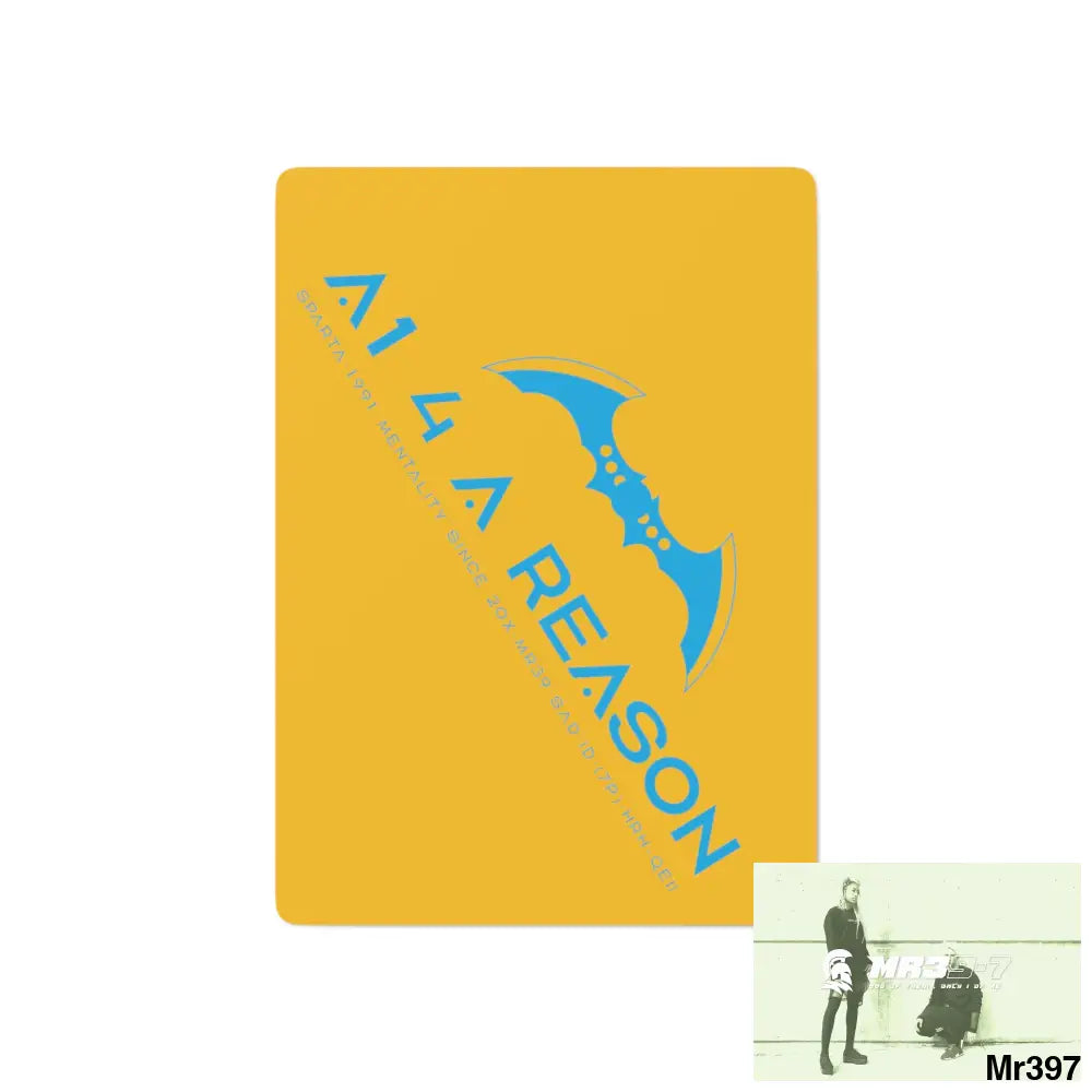 A1 4 A Reason Custom Poker Cards 2.47’’ x 3.47’’ / White / Semi Glossy Paper products