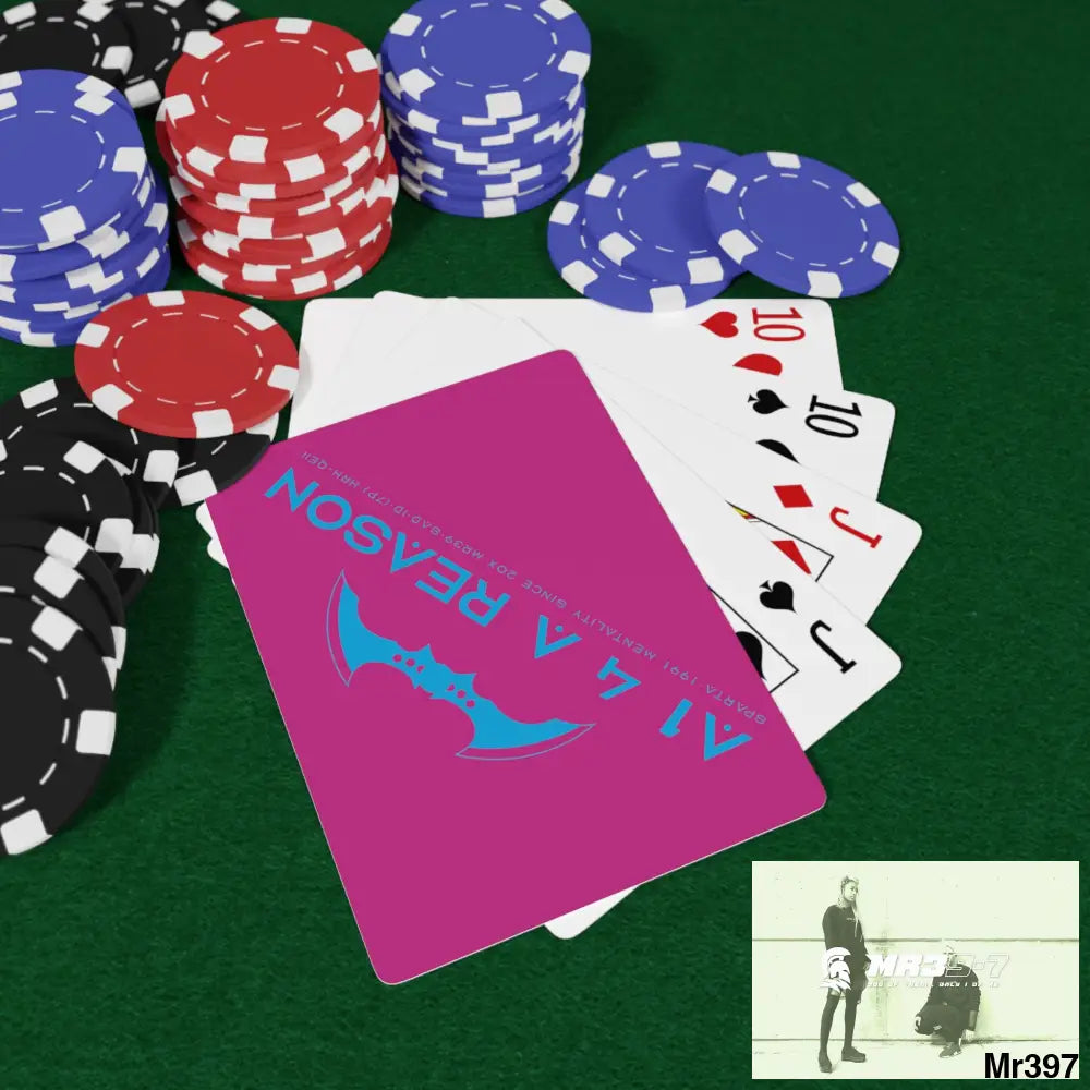 A1 4 A Reason Custom Poker Cards 2.47’’ x 3.47’’ / White / Semi Glossy Paper products