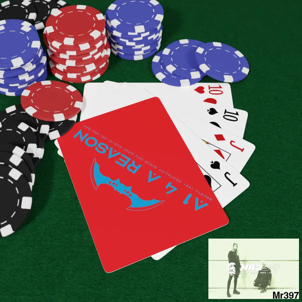 A1 4 A Reason Custom Poker Cards 2.47’’ x 3.47’’ / White / Semi Glossy Paper products