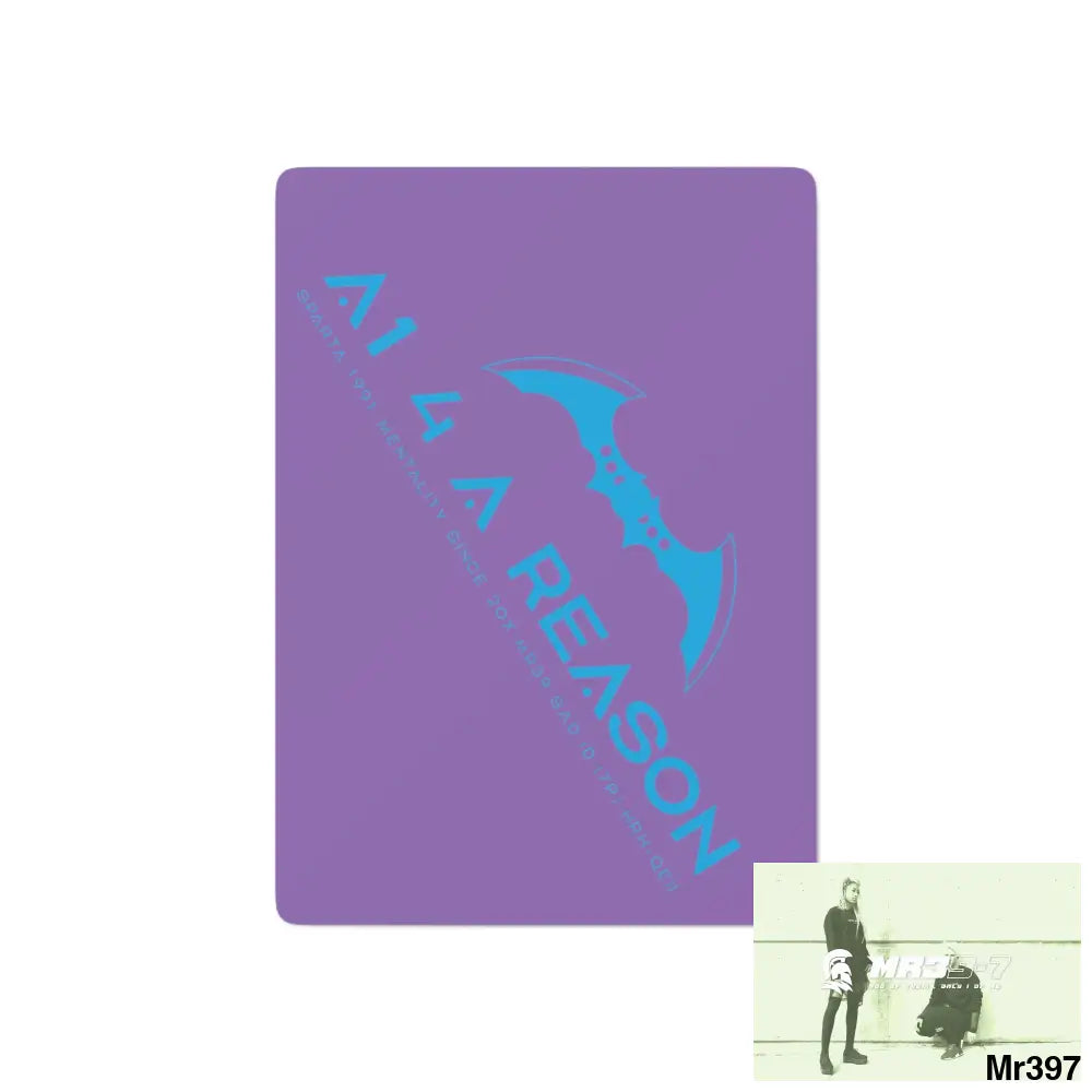 A1 4 A Reason Custom Poker Cards 2.47’’ x 3.47’’ / White / Semi Glossy Paper products