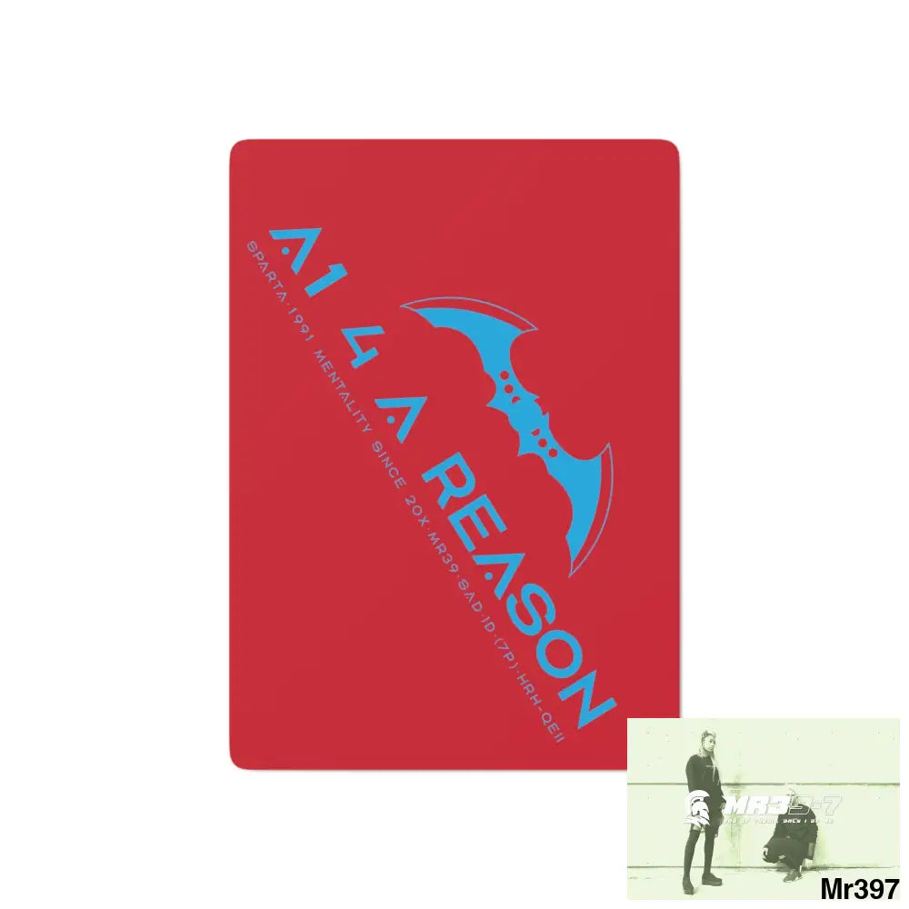 A1 4 A Reason Custom Poker Cards 2.47’’ x 3.47’’ / White / Semi Glossy Paper products