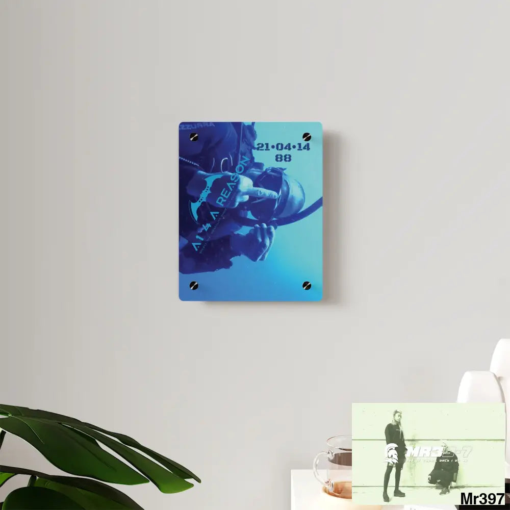 A1 4 A Reason,Dahab Egypt. The Blue Hole 2014 HRH QEII Birthday 21/04/14 Acrylic Wall Art Panel 8″ x 10″ (Vertical)