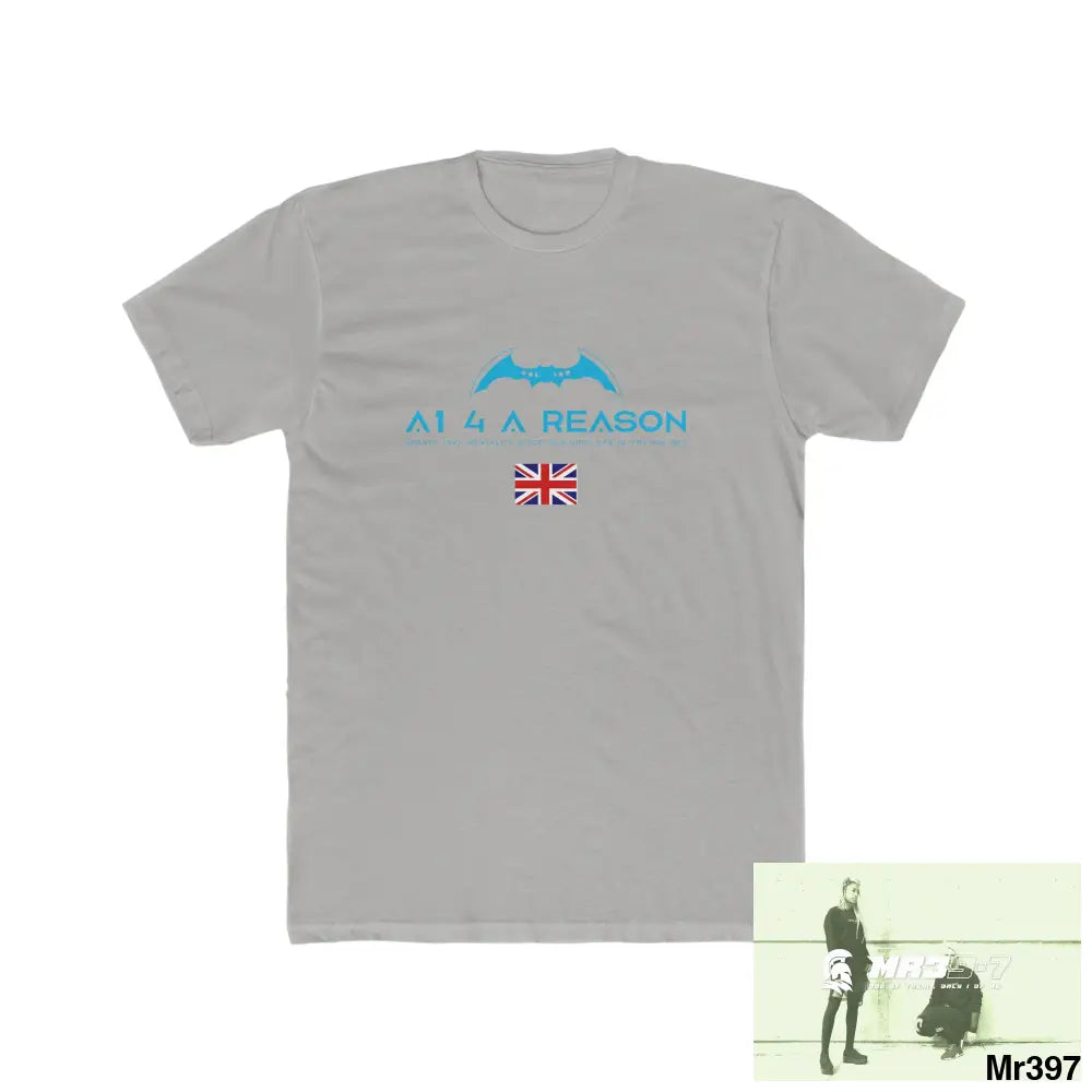 A1 4 A Reason Dahab In Blind 130 Million Crew Men’s Cotton Crew Tee Solid Light Grey / S T-Shirt