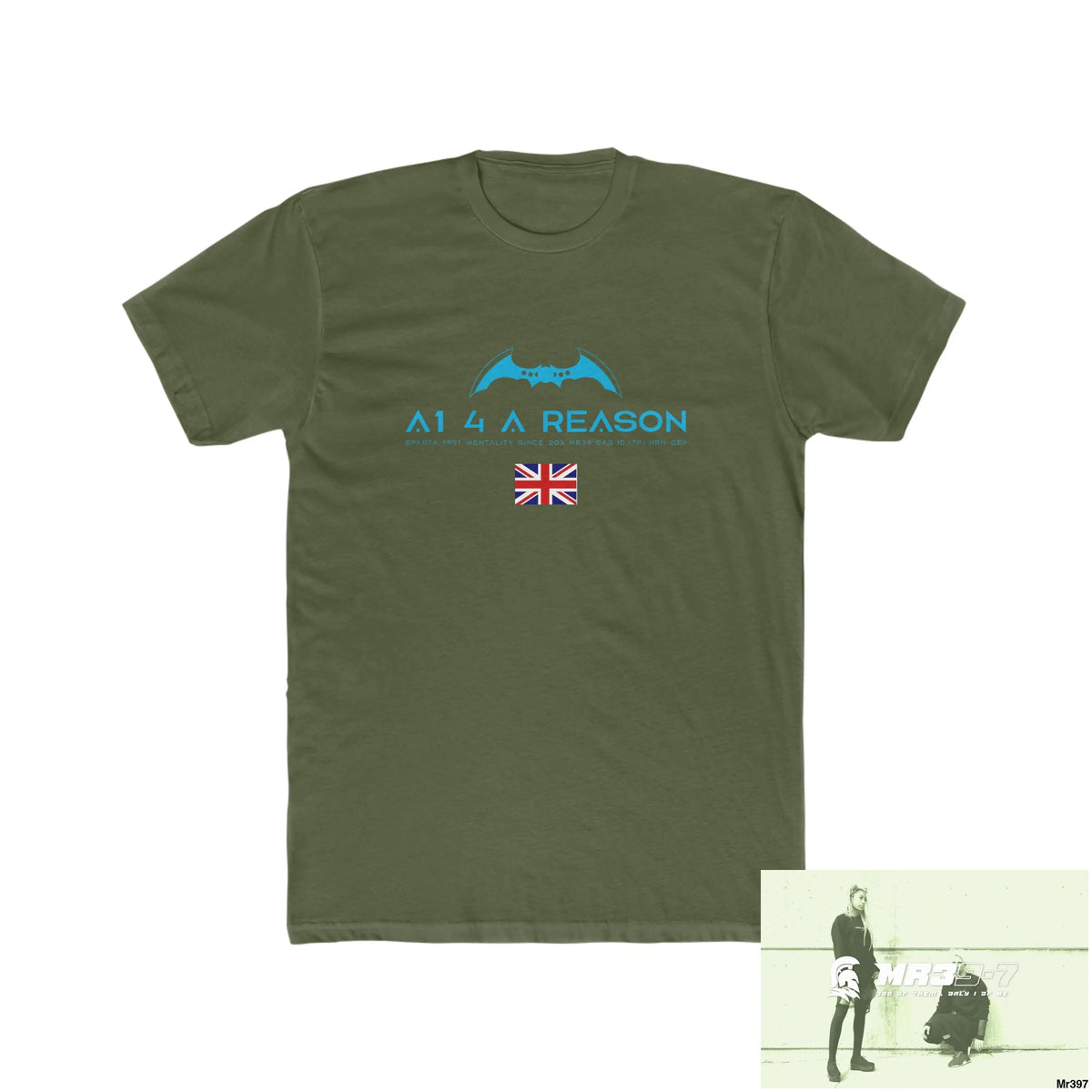 A1 4 A Reason Dahab In Blind 130 Million Crew Men’s Cotton Crew Tee Solid Military Green / XS T-Shirt
