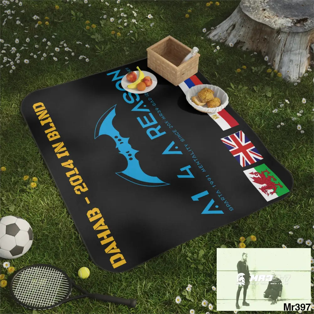 A1 4 A Reason Dahab Picnic Blanket 61’’ × 51’’ Home Decor