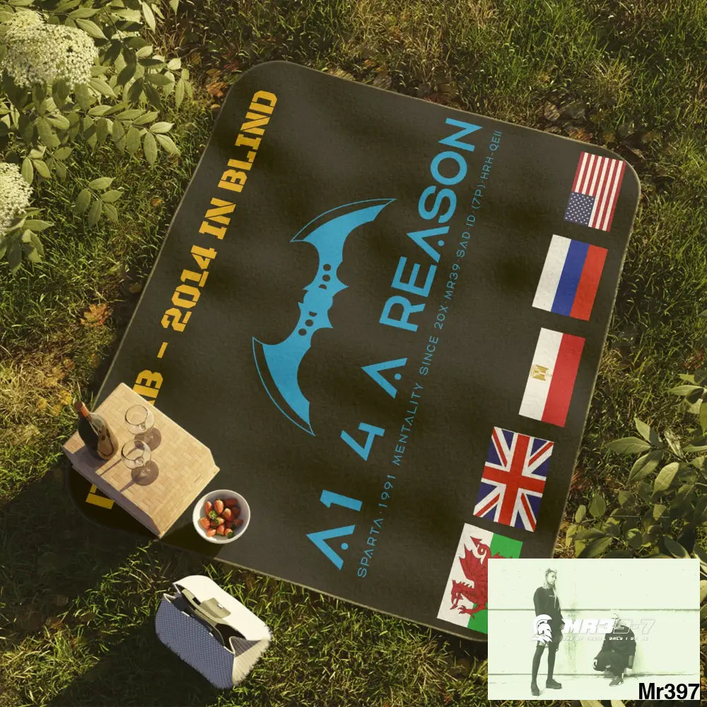 A1 4 A Reason Dahab Picnic Blanket 61’’ × 51’’ Home Decor