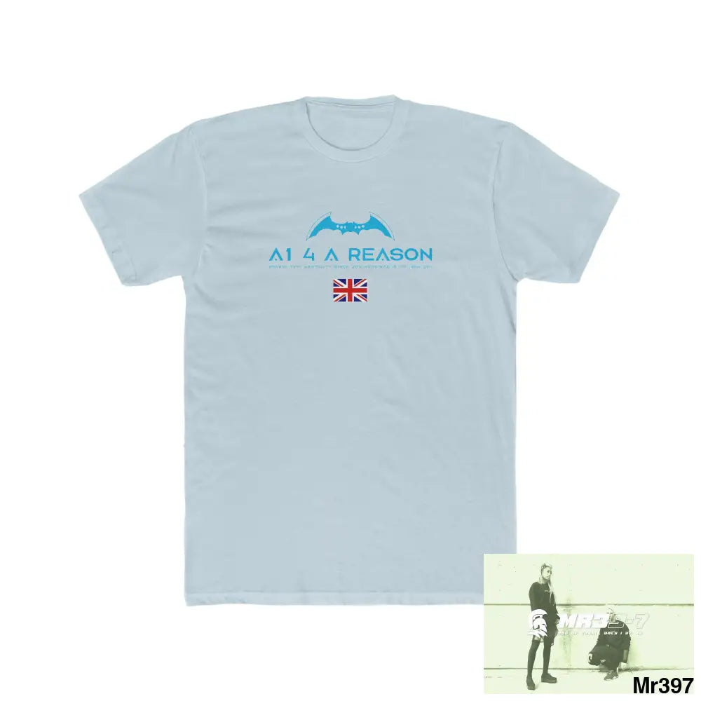 A1 4 A Reason Drugs back please ? Men’s Cotton Crew Tee Solid Light Blue / S T-Shirt