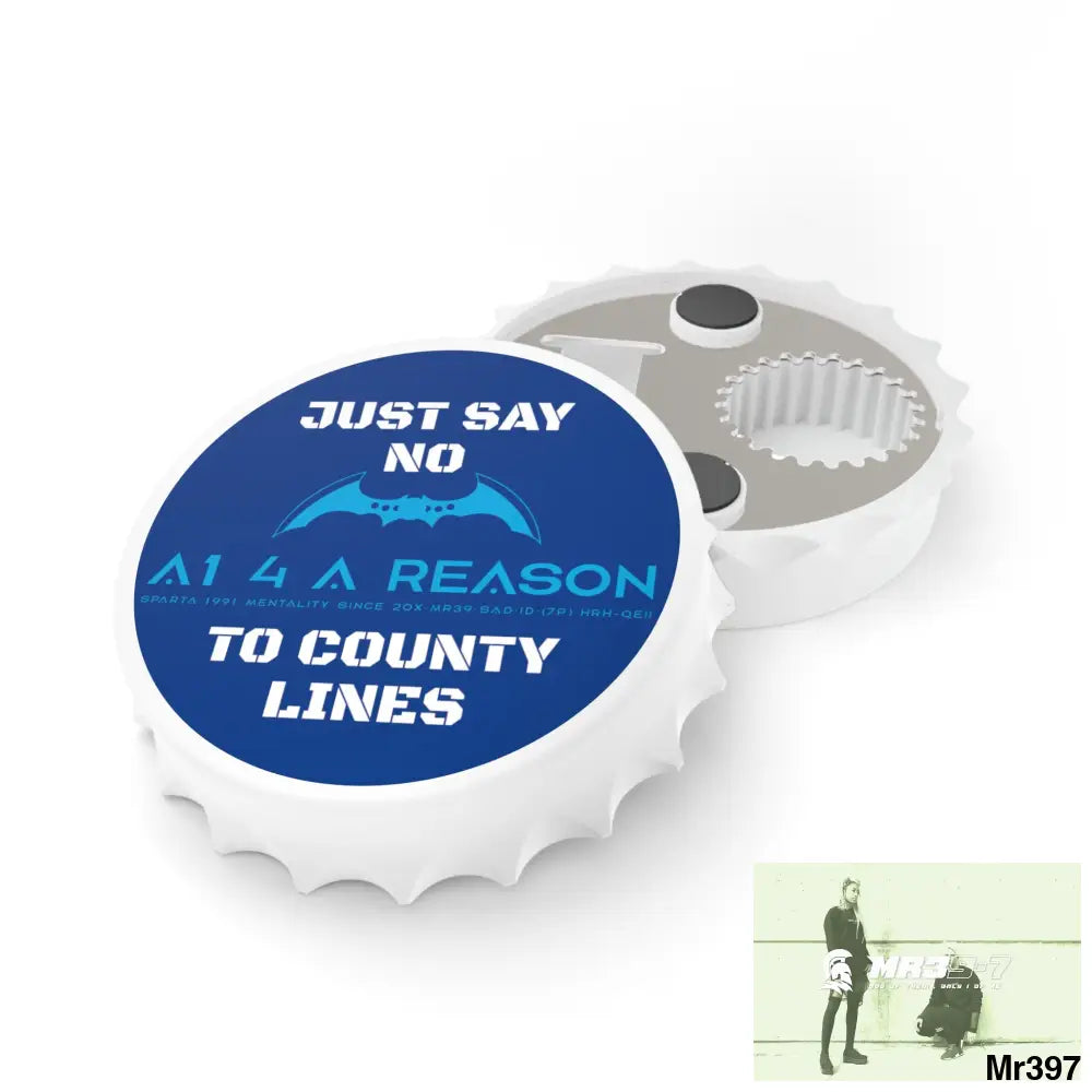 A1 4 A Reason Edition Just Say No To County Lines Bottle Opener One size / White Accessories