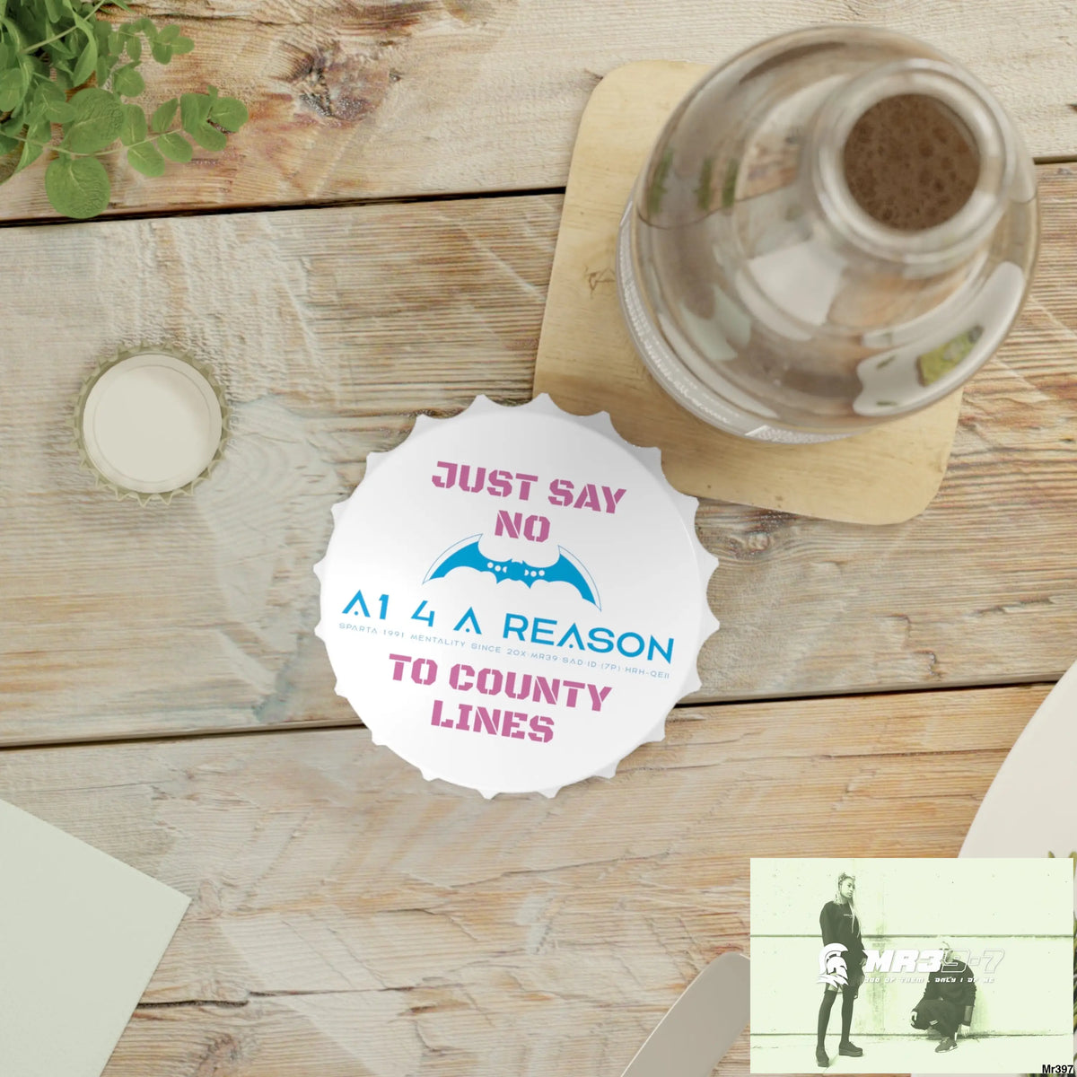 A1 4 A Reason Edition Just Say No To County Lines Bottle Opener One size / White Accessories