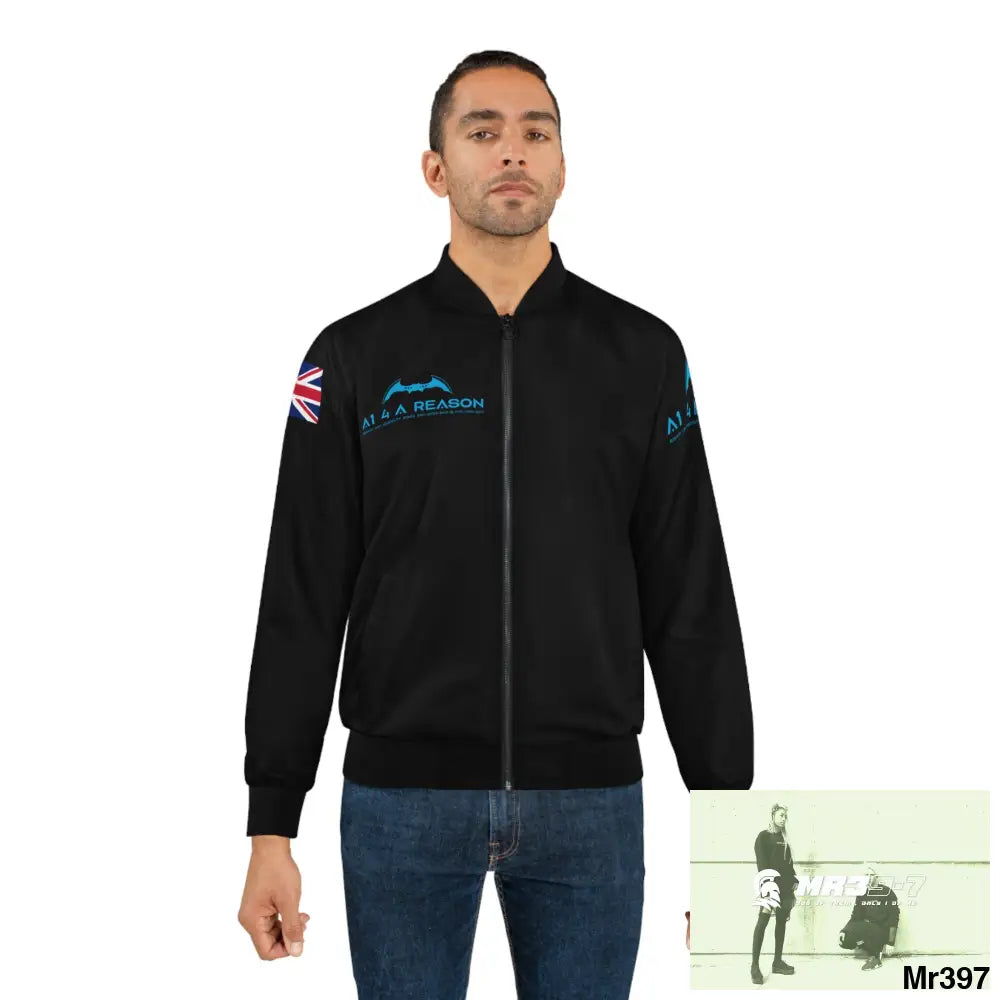 A1 4 A Reason GBR Gothic Skull with Wings and Roses Men’s Bomber Jacket (AOP) All Over Prints