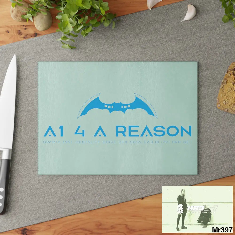 A1 4 A Reason Glass Cutting Board 8’’ x 11’’ / Rectangle Home Decor