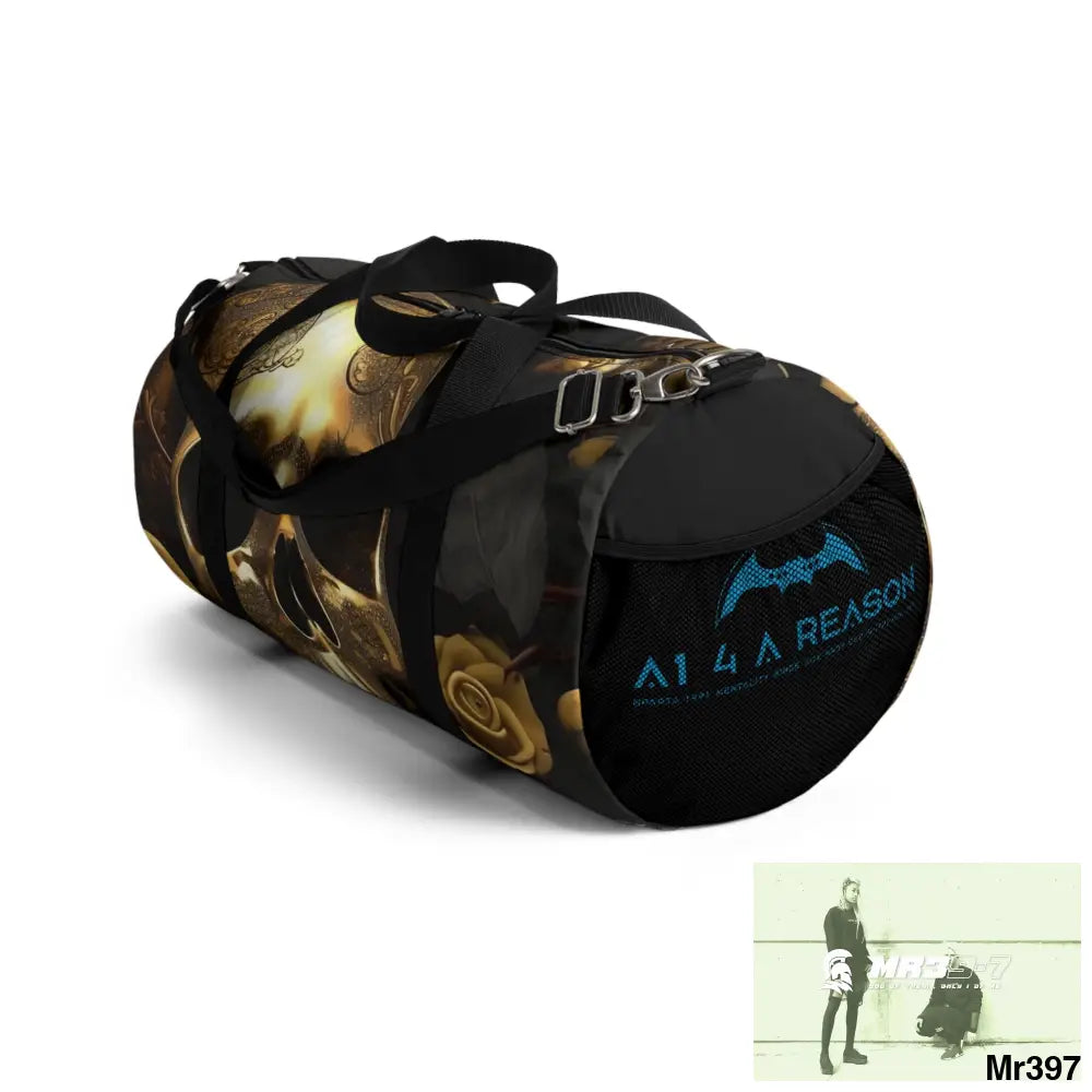 A1 4 A Reason Gothic Skulls & Roses Duffel Bag Bags